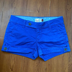 Blue short shorts